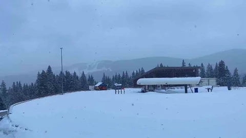 Kastamonu Yüksek Kesimlerinde Kar Yağışı Etkili