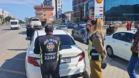 Korsan Taksiciye Cezai İşlem Uygulandı