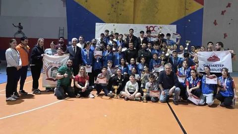 Gaziantep'te Spor Tırmanış Yarışması Düzenlendi