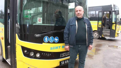 Siirt'te Duyarlı Şoförün Yardımı