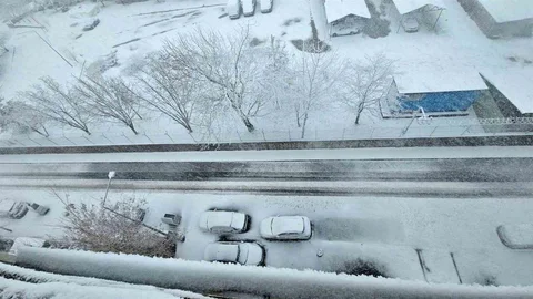 Bitlis'te Nisan Ayında Kar Yağışı Yaşandı