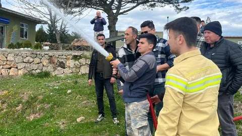 Çanakkale'de Askeri Personele Yangın Eğitimi