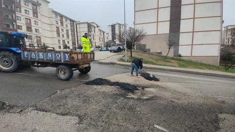 Şırnak'ta Geçici Asfaltlama Çalışmaları Başladı