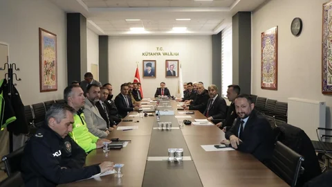 Kütahya'da Spor Güvenliği Toplantısı Yapıldı