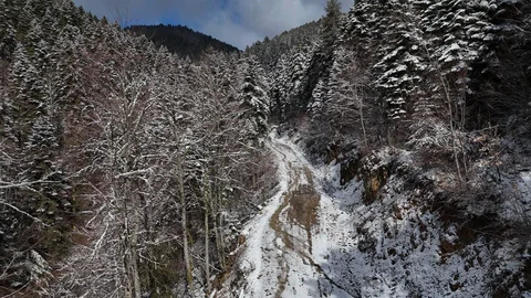 Karabük Yüksek Kesimlerinde Kar Manzarası