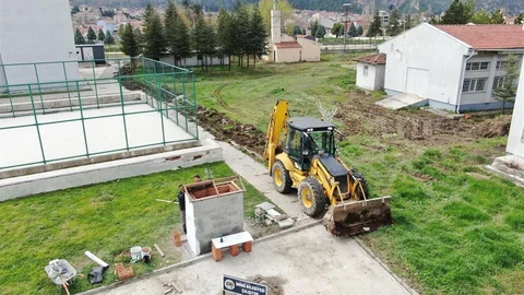 İnönü'de Devam Eden Altyapı Çalışmaları