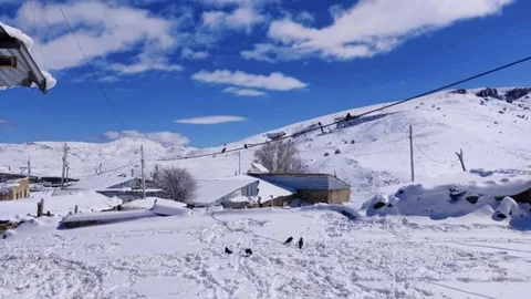 Aşkale'de Nisan'da Kar Sürprizi