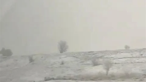 Kütahya'da Nisan Ayında Kar Yağdı