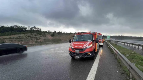 Kuzey Marmara Otoyolu'nda Dolu Kazası