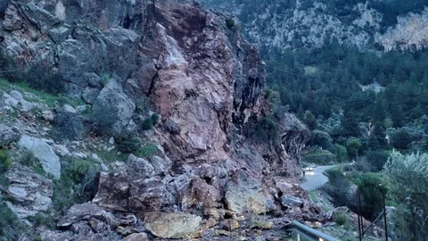 Fethiye'de Kaya Düşmesi Olayı