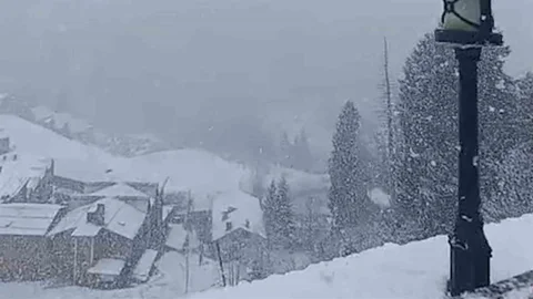 Ayder Yaylası'nda Kar Manzarası