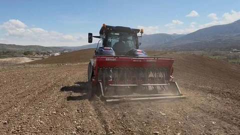 Sivas'ta Nohut Ekim Çalışması