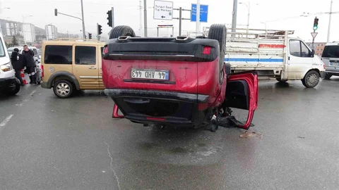 Malatya'da Otomobil Kazası