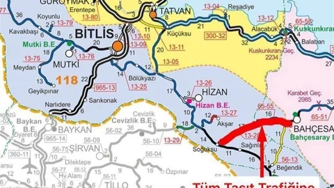 Van'da Bahçesaray-Hizan Yolu Kapandı