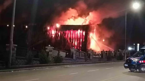 Ankara Sincan'da Fabrika Yangını