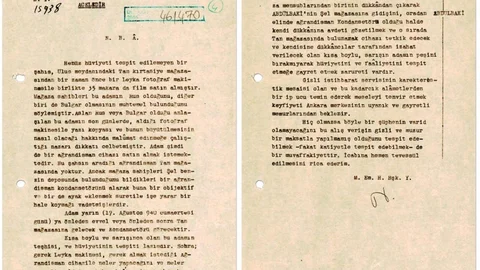 MİT’ten 1940 Tarihli Şüpheli Takibi Belgesi