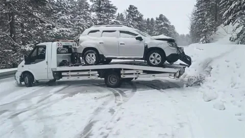 Kars'ta Kar Yağışı Sonrası Kaza