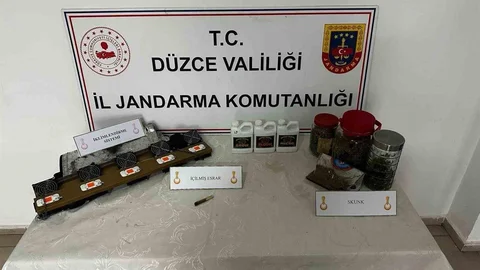 Düzce'de Kenevir Üreten Kardeşler Yakalandı