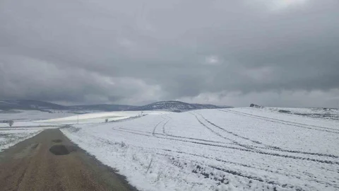 Çorum Yüksek Rakımlı Bölgelerde Kar Yağışı