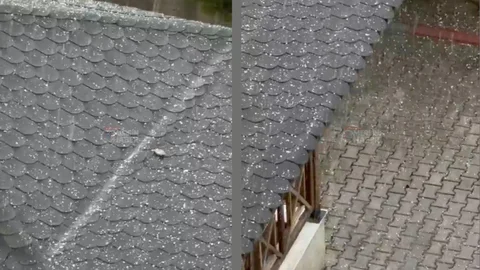 Aniden Bastıran Dolu Yağışı Tarsus’u Altüst Etti