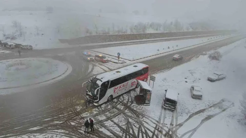 Kastamonu'da 10 Araçlı Kaza