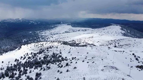 Yozgat'ta Kar Manzarası Keyfi