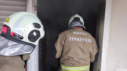 İskenderun'da Mutfakta Yangın Çıktı