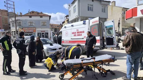 Afyonkarahisar'da Yaya Yaralandı