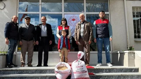 Kırklareli'de Tohum Dağıtımı Yapıldı