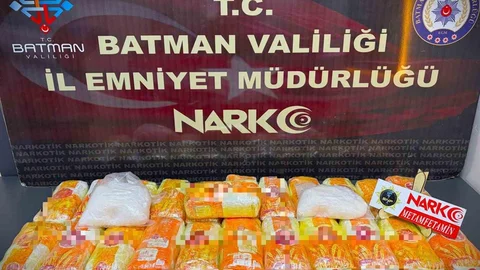 Batman'da Metamfetamin Yakalandı