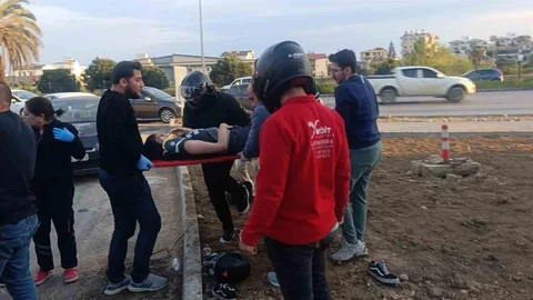 Antalya'da Motosiklet Kazası Yaşandı