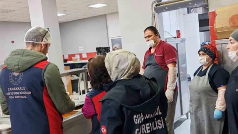 Çanakkale'de Yurt Yemekhanelerine Denetim Yapıldı