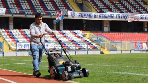 Karabük'te Stadyum Bakım Çalışmaları Başladı