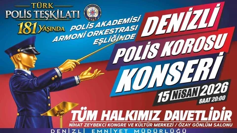 Denizli’de Polis Haftası Konseri
