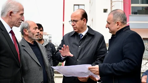 Başkan Geçit Yol Yenileme Çalışmalarını İnceledi