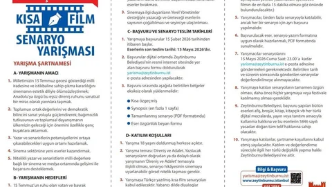 Direniş ve Adalet Temalı Kısa Film Yarışması Son Başvuru Tarihi Yaklaşıyor