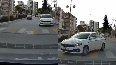 Hem Ters Yöne Girdi Hem Pişkince Güldü: Tarsus’ta Sürücünün Tepki Çeken Pişkinliği!