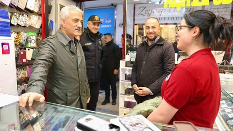 Düzce'de Vali Makas Esnaf Ziyareti Gerçekleştirdi