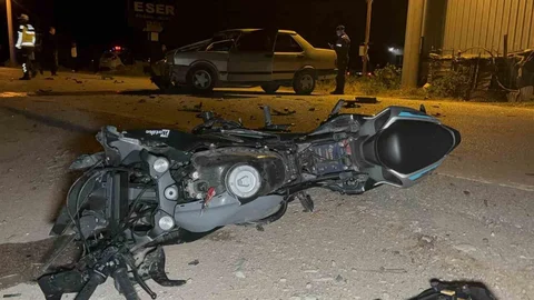 Çanakkale'de Motosiklet Kazası