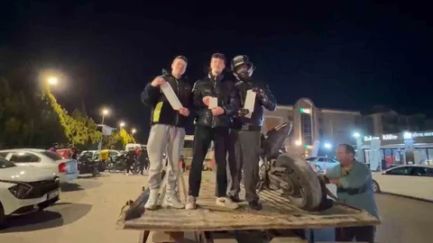 Eskişehir'de Motosiklet Ceza Tutanığı