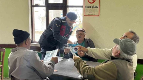 Çanakkale'de Jandarmadan Bilgilendirme Çalışması