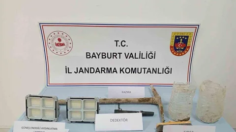 Bayburt'ta İzinsiz Kazı Yapıldı