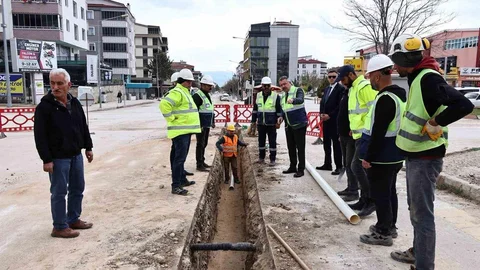 Merzifon’da İçme Suyu Projesi Devam Ediyor
