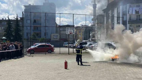Ordu'da Yangın Tatbikatı Gerçekleştirildi