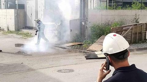 Körfez'de Trafo Yangını Korku Yarattı