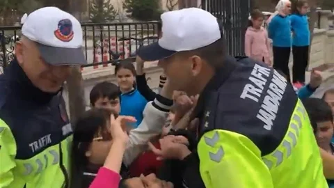 Erzincan'da Öğrencilere Trafik Eğitimi Verildi