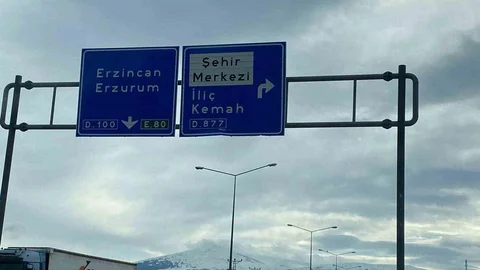 Erzincan'da Tabela Tartışması