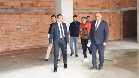 Tavşanlı'da Yeni Okul İnşaatı İncelendi