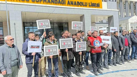 Patnos'ta Eğitim-Bir-Sen'den Şiddete Tepki