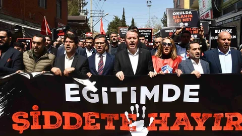 Siverek'te Okul Saldırısına Tepki Yürüyüşü